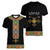 Ethiopia Saba Kemis Women V-Neck T-Shirt Habesha Style Black Color