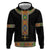 Ethiopia Saba Kemis Zip Hoodie Habesha Style Black Color