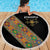 Ethiopia Saba Kemis Beach Blanket Sash Style Black Color