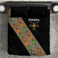 Ethiopia Saba Kemis Bedding Set Sash Style Black Color