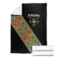 Ethiopia Saba Kemis Blanket Sash Style Black Color