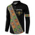 Ethiopia Saba Kemis Button Sweatshirt Sash Style Black Color
