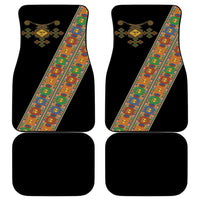 Ethiopia Saba Kemis Car Mats Sash Style Black Color
