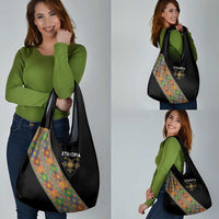 Ethiopia Saba Kemis Grocery Bag Sash Style Black Color