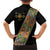 Ethiopia Saba Kemis Hawaiian Shirt Sash Style Black Color