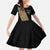 Ethiopia Saba Kemis Kid Short Sleeve Dress Sash Style Black Color