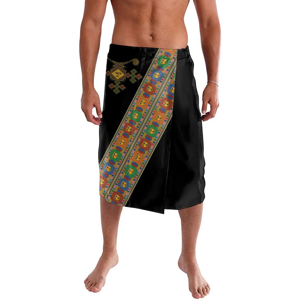 Ethiopia Saba Kemis Lavalava Sash Style Black Color