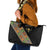 Ethiopia Saba Kemis Leather Tote Bag Sash Style Black Color