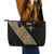 Ethiopia Saba Kemis Leather Tote Bag Sash Style Black Color