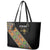 Ethiopia Saba Kemis Leather Tote Bag Sash Style Black Color