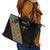 Ethiopia Saba Kemis Leather Tote Bag Sash Style Black Color