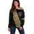 Ethiopia Saba Kemis Off Shoulder Sweater Sash Style Black Color