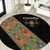 Ethiopia Saba Kemis Round Carpet Sash Style Black Color