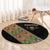Ethiopia Saba Kemis Round Carpet Sash Style Black Color