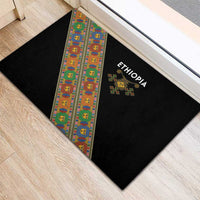 Ethiopia Saba Kemis Rubber Doormat Sash Style Black Color