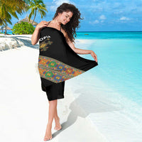 Ethiopia Saba Kemis Sarong Sash Style Black Color