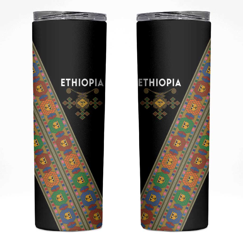 Ethiopia Saba Kemis Skinny Tumbler Sash Style Black Color