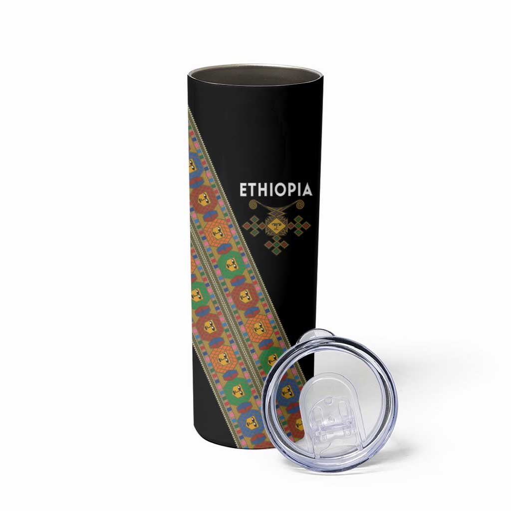 Ethiopia Saba Kemis Skinny Tumbler Sash Style Black Color