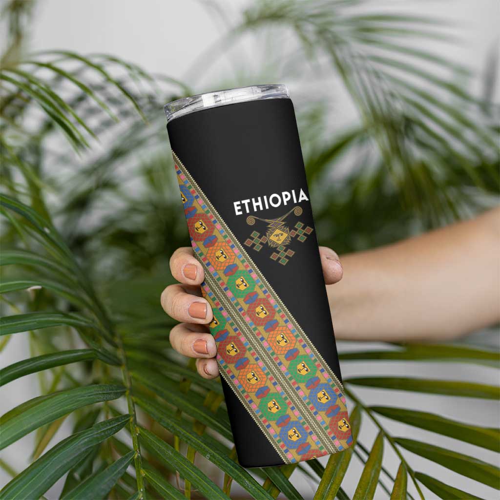 Ethiopia Saba Kemis Skinny Tumbler Sash Style Black Color