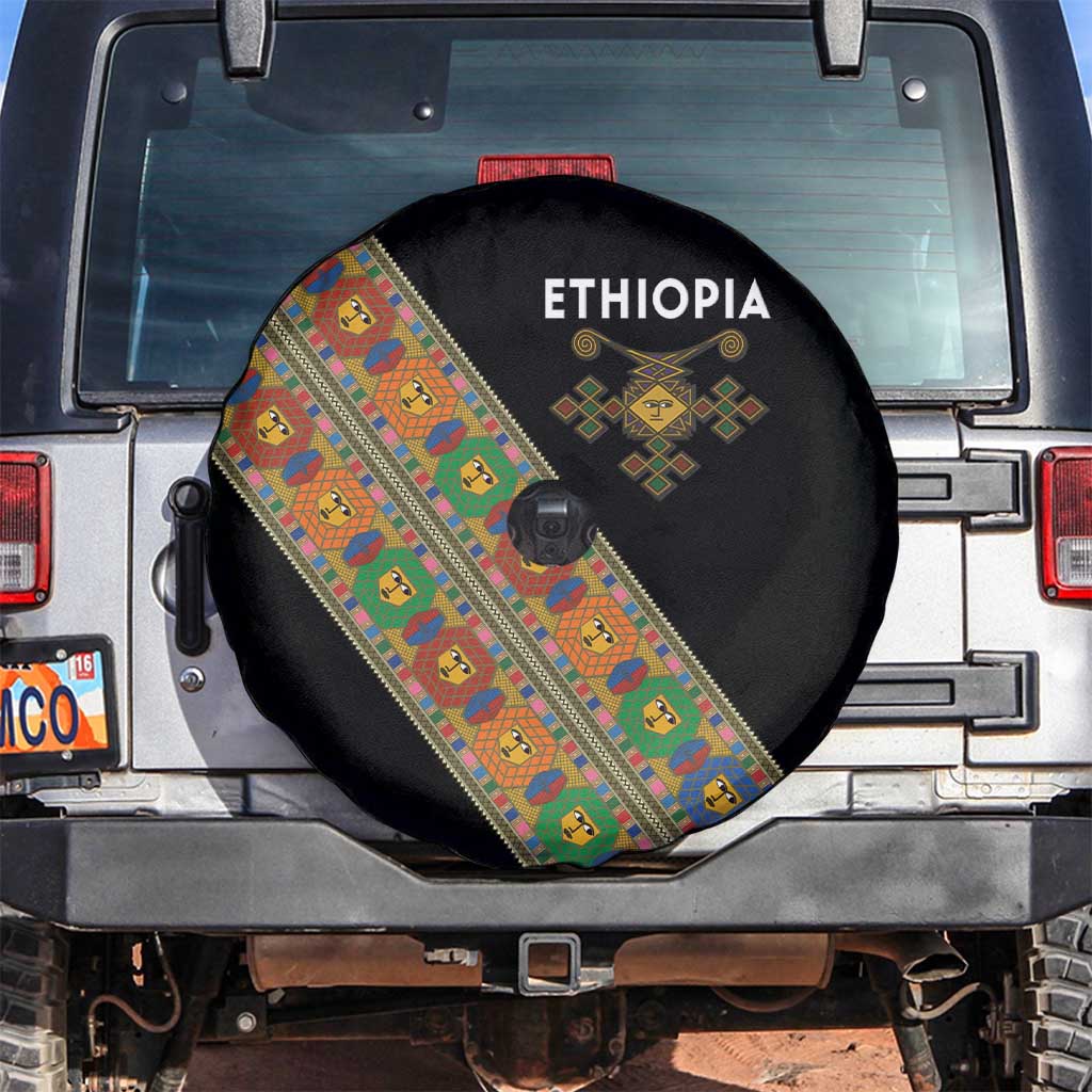 Ethiopia Saba Kemis Spare Tire Cover Sash Style Black Color