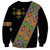 Ethiopia Saba Kemis Sweatshirt Sash Style Black Color