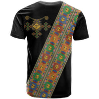 Ethiopia Saba Kemis T Shirt Sash Style Black Color