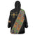 Ethiopia Saba Kemis Wearable Blanket Hoodie Sash Style Black Color