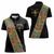Ethiopia Saba Kemis Women Polo Shirt Sash Style Black Color