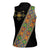 Ethiopia Saba Kemis Women Sleeveless Polo Shirt Sash Style Black Color
