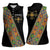 Ethiopia Saba Kemis Women Sleeveless Polo Shirt Sash Style Black Color