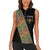 Ethiopia Saba Kemis Women Sleeveless Polo Shirt Sash Style Black Color