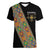 Ethiopia Saba Kemis Women V-Neck T-Shirt Sash Style Black Color
