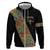 Ethiopia Saba Kemis Zip Hoodie Sash Style Black Color
