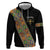 Ethiopia Saba Kemis Zip Hoodie Sash Style Black Color