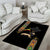 Ethiopia Saba Kemis Area Rug Ethiopian Cross Lion Of Judah Black Color