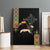 Ethiopia Saba Kemis Canvas Wall Art Ethiopian Cross Lion Of Judah Black Color