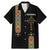 Ethiopia Saba Kemis Family Matching Mermaid Dress and Hawaiian Shirt Ethiopian Cross Lion Of Judah Black Color