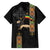 Ethiopia Saba Kemis Family Matching Off The Shoulder Long Sleeve Dress and Hawaiian Shirt Ethiopian Cross Lion Of Judah Black Color