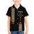 Ethiopia Saba Kemis Family Matching Short Sleeve Bodycon Dress and Hawaiian Shirt Ethiopian Cross Lion Of Judah Black Color
