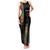 Ethiopia Saba Kemis Family Matching Tank Maxi Dress and Hawaiian Shirt Ethiopian Cross Lion Of Judah Black Color