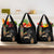 Ethiopia Saba Kemis Grocery Bag Ethiopian Cross Lion Of Judah Black Color