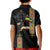 Ethiopia Saba Kemis Kid Polo Shirt Ethiopian Cross Lion Of Judah Black Color