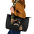 Ethiopia Saba Kemis Leather Tote Bag Ethiopian Cross Lion Of Judah Black Color