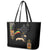 Ethiopia Saba Kemis Leather Tote Bag Ethiopian Cross Lion Of Judah Black Color