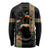 Ethiopia Saba Kemis Long Sleeve Shirt Ethiopian Cross Lion Of Judah Black Color