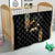 Ethiopia Saba Kemis Quilt Ethiopian Cross Lion Of Judah Black Color