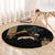 Ethiopia Saba Kemis Round Carpet Ethiopian Cross Lion Of Judah Black Color