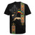 Ethiopia Saba Kemis Rugby Jersey Ethiopian Cross Lion Of Judah Black Color