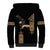 Ethiopia Saba Kemis Sherpa Hoodie Ethiopian Cross Lion Of Judah Black Color