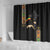 Ethiopia Saba Kemis Shower Curtain Ethiopian Cross Lion Of Judah Black Color